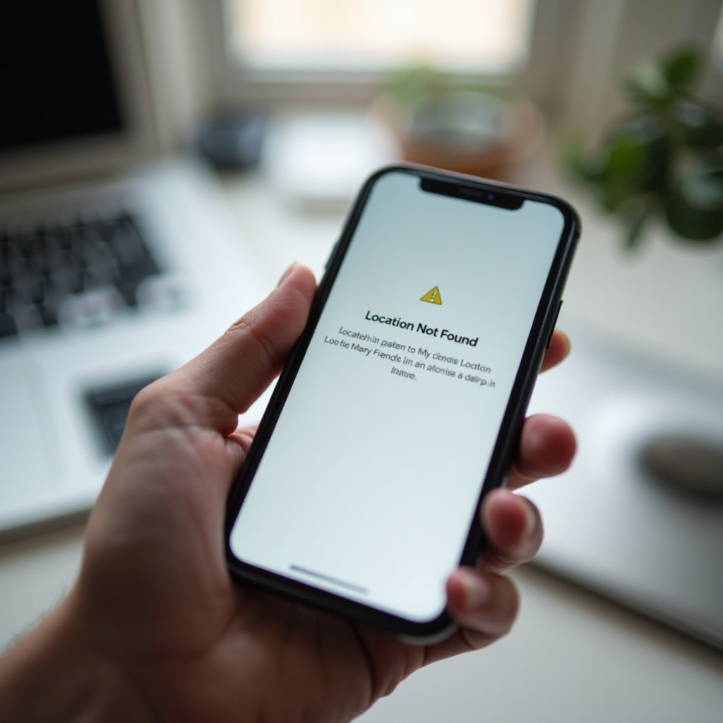คำว่า 'ไม่พบตำแหน่งที่ตั้ง' บน iPhone หมายความว่าอย่างไร