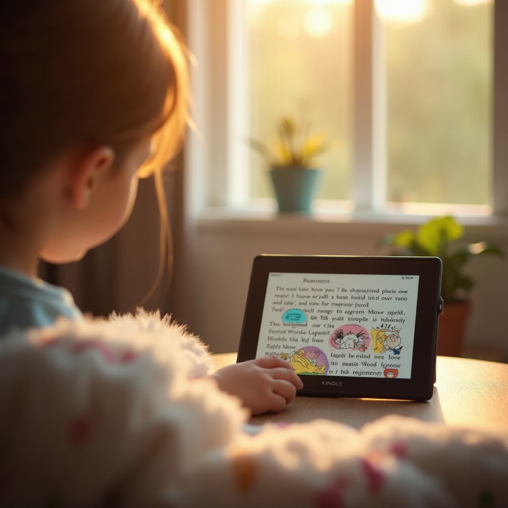 cách thiết lập kindle cho trẻ em