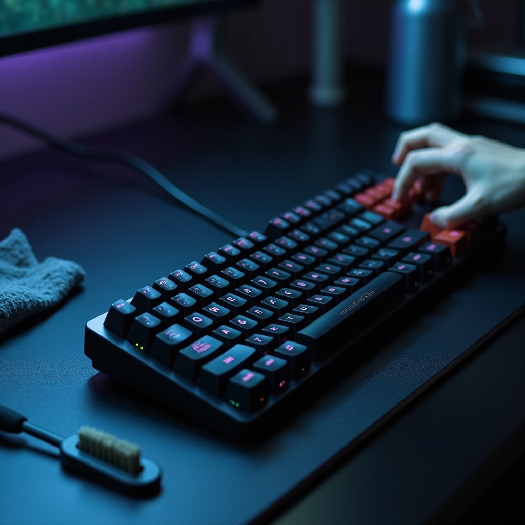 كيفية تنظيف لوحة مفاتيح ريزر