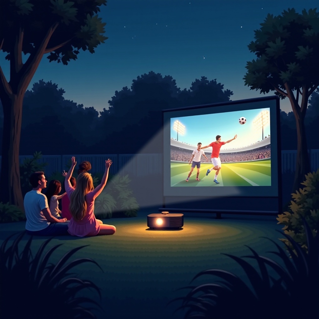 โปรเจคเตอร์กลางแจ้งที่ดีที่สุดสำหรับกีฬา